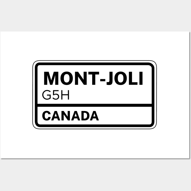 Mont Joli G5H Zip Code Wall Art by Rajadrone